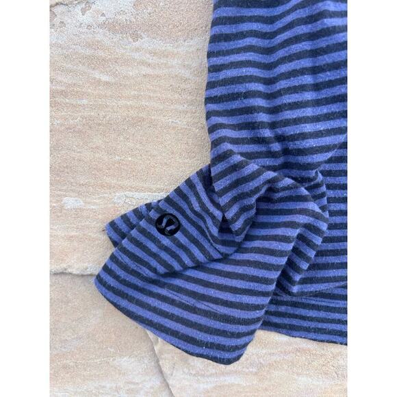 Lululemon Size M L See Measurements Dark Striped Long Racerback Tank Top MF - Picture 4 of 6